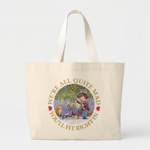 We zijn allemaal heel gek. Je past er meteen in! Grote Tote Bag