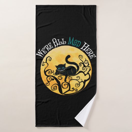 We zijn allemaal hier, Cheshire Cat Badhanddoek (Badhanddoek)