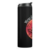 We zijn allemaal hier - Cheshire Cat Full Moon Thermosbeker (Gedraaid links)