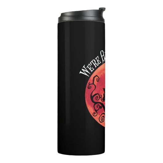 We zijn allemaal hier - Cheshire Cat Full Moon Thermosbeker (Gedraaid links)