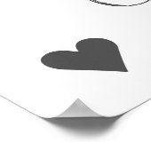 We zijn allemaal hier Cheshire Cat Smile Kaart Poster (Hoek)