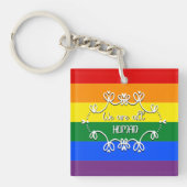 We zijn allemaal Human LGBTQ Pride Month Acrylic Sleutelhanger (Voorkant)