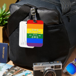 We zijn allemaal Human LGBTQ Pride Month Bagagelabel