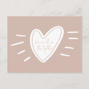 We zijn allemaal in deze gezamenlijke actie van he briefkaart