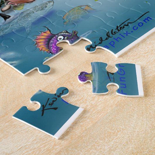 We zijn allemaal in dit gezelschap legpuzzel (Zijkant)