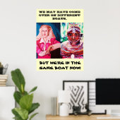 WE ZIJN ALLEMAAL IN HETZELFDE poster. Poster (Thuiskantoor)