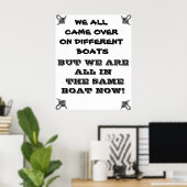 WE ZIJN ALLEMAAL IN HETZELFDE POSTER. POSTER (Thuiskantoor)