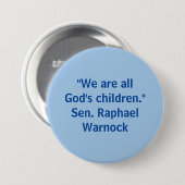 We zijn allemaal kinderen van God - Raphael Warnoc Ronde Button 7,6 Cm (Voorkant /achterkant)