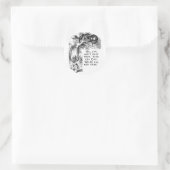 We zijn allemaal kwaad hier - Cheshire cat Ronde Sticker (Tas)