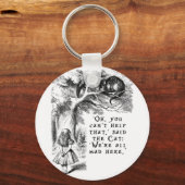 We zijn allemaal kwaad hier - Cheshire cat Sleutelhanger (Voorkant)