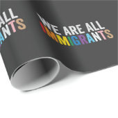 We zijn allemaal LGBT Rainbow Ally immigranten Cadeaupapier (Rol Hoek)