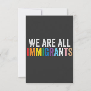 We zijn allemaal LGBT Rainbow Ally immigranten Kaart
