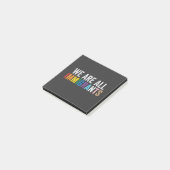 We zijn allemaal LGBT Rainbow Ally immigranten Post-it® Notes (Schuin)
