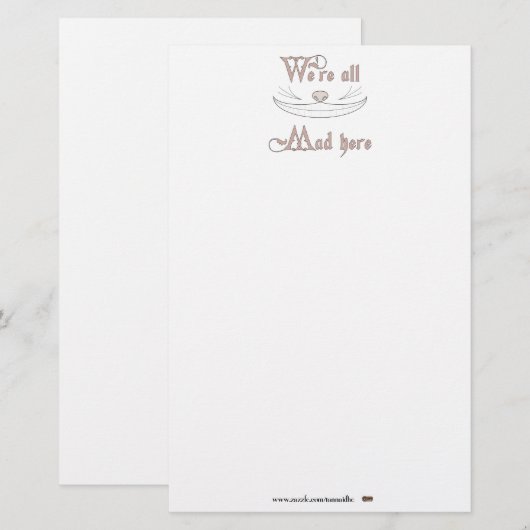 We zijn allemaal Mad hier Briefpapier (Voorkant / Achterkant)