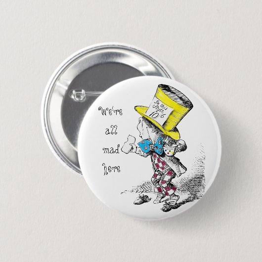 We zijn allemaal Mad Hier Button Badge (Voorkant /achterkant)