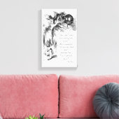 We zijn allemaal Mad hier Canvas Afdruk (Insitu (Woonkamer))