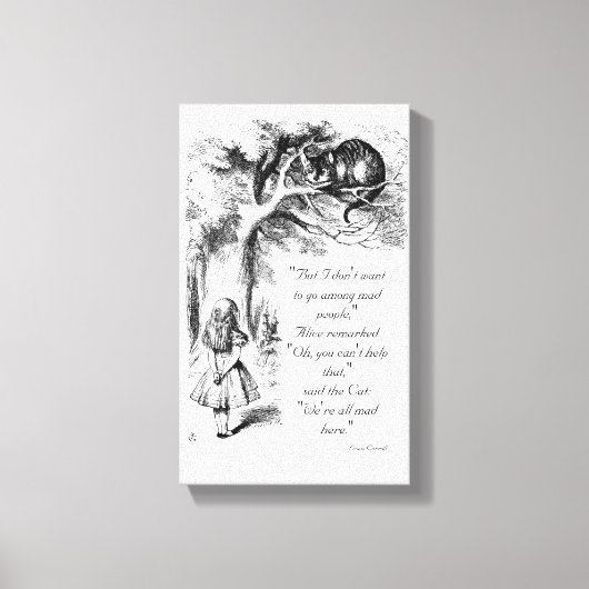 We zijn allemaal Mad hier Canvas Afdruk (Voorkant)