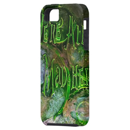 "We zijn allemaal Mad Hier" Case-Mate iPhone Case (Achterkant Links)