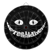 We zijn allemaal Mad Hier Dart Board Dartbord (Voorkant)