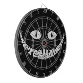 We zijn allemaal Mad Hier Dart Board Dartbord (Voorkant Links)