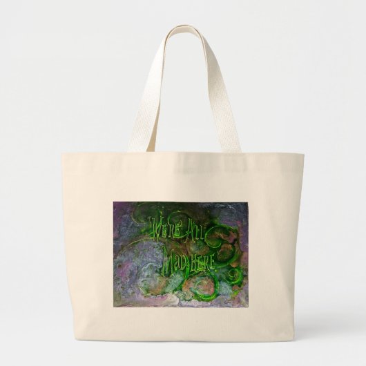 "We zijn allemaal Mad Hier" Grote Tote Bag (Voorkant)