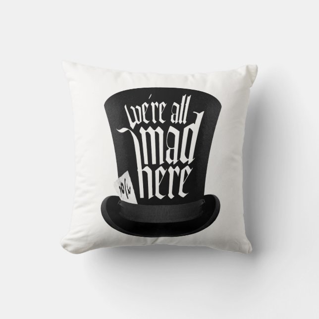 We zijn allemaal Mad hier Kussen (Voorkant)