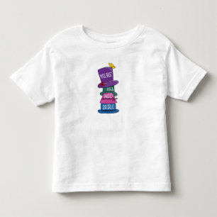 We zijn allemaal Mad Hier Mad Hatter Alice in Wond Kinder Shirts