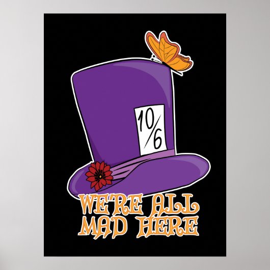 We zijn allemaal Mad Hier - Mad Hatter Pet Poster (Voorkant)
