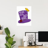 We zijn allemaal Mad Hier - Mad Hatter Pet Poster (Thuiskantoor)