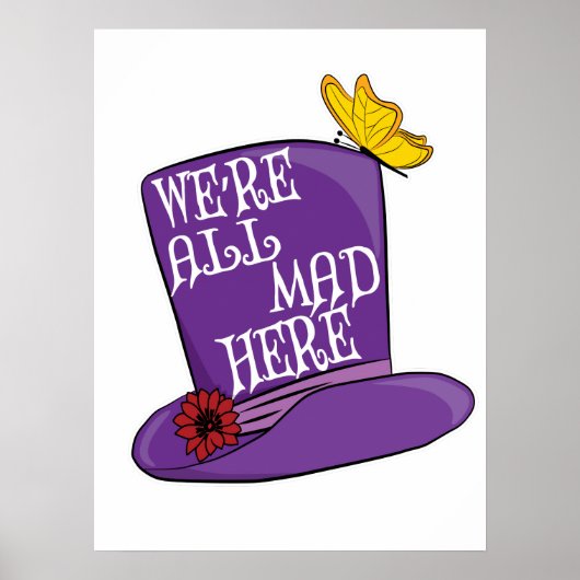 We zijn allemaal Mad Hier - Mad Hatter Pet Poster (Voorkant)