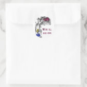 We zijn allemaal Mad hier Ronde Sticker (Tas)