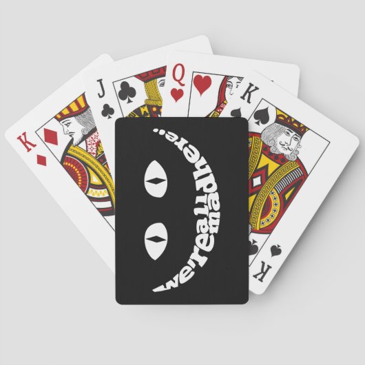 We zijn allemaal Mad Hier speelkaarten (Achterkant)