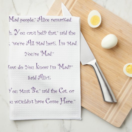We zijn allemaal Mad hier Theedoek (Quarter Fold)