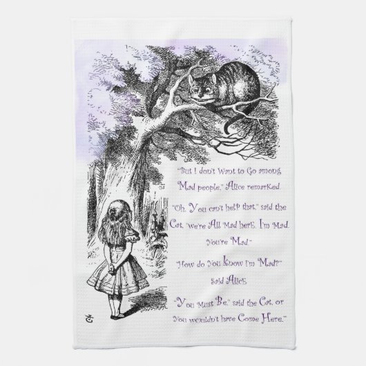 We zijn allemaal Mad hier Theedoek (Verticaal)