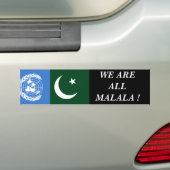 WE ZIJN ALLEMAAL MALA! BUMPERSTICKER (Op auto)