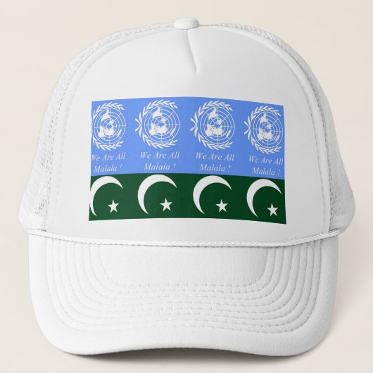 WE ZIJN ALLEMAAL MALA! TRUCKER PET (Voorkant)