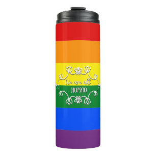 We zijn allemaal mens LGBTQ Pride Month thermische Thermosbeker