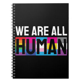 We zijn allemaal mens LGBTQIA+ Notitieboek