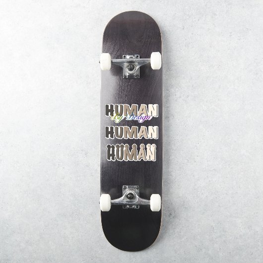 We zijn allemaal menselijk | Eén mondiale gemeensc Sticker (Skateboard)