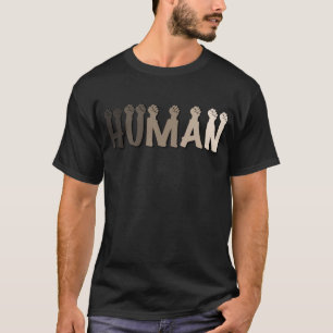 We zijn allemaal menselijk Eén mondiale gemeensc T-shirt