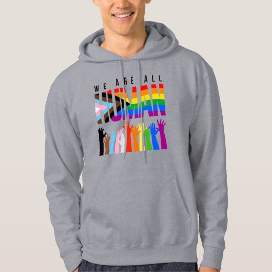 We zijn allemaal menselijk hoodie (Voorkant)