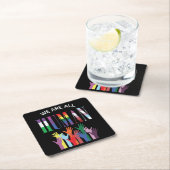 We zijn allemaal menselijk kleurrijk Onderzetter (Insitu)