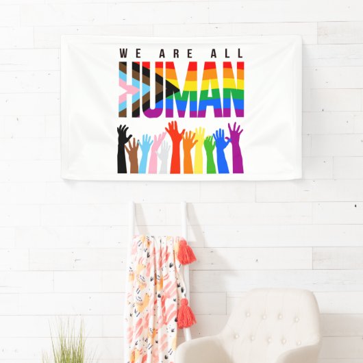 We zijn allemaal menselijk spandoek (Insitu)