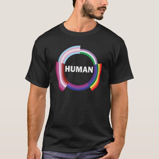 We zijn allemaal menselijk t-shirt (Voorkant)