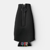 We zijn allemaal menselijke kleurrijke handen flesjeskoeler (Achterkant)