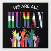 We zijn allemaal menselijke kleurrijke handen