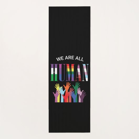 We zijn allemaal menselijke kleurrijke handen yogamat (Achterkant)