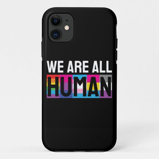 We zijn allemaal menselijke LGBTQIA+ Case-Mate iPhone Case (Achterkant)