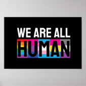 We zijn allemaal menselijke LGBTQIA+ Poster (Voorkant)