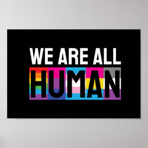 We zijn allemaal menselijke LGBTQIA+ Poster